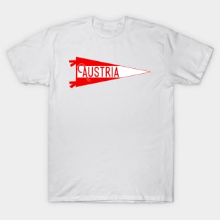 Austria Flag Pennant T-Shirt